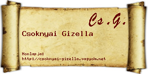 Csoknyai Gizella névjegykártya